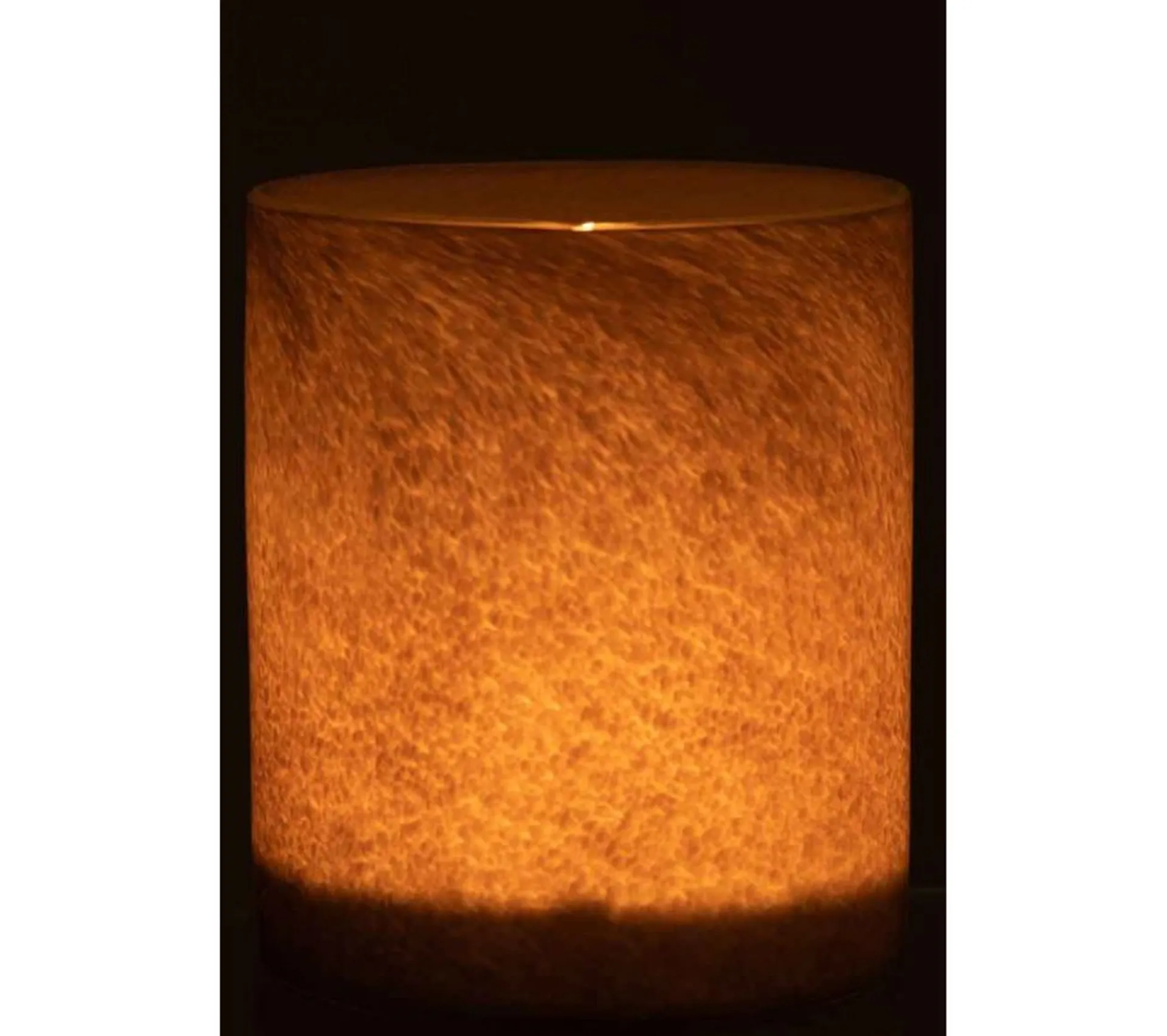 Sale * Photophore Design En Verre "Jade" 18Cm Marron