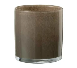 Shop * Photophore Design En Verre "Jade" 12Cm Marron