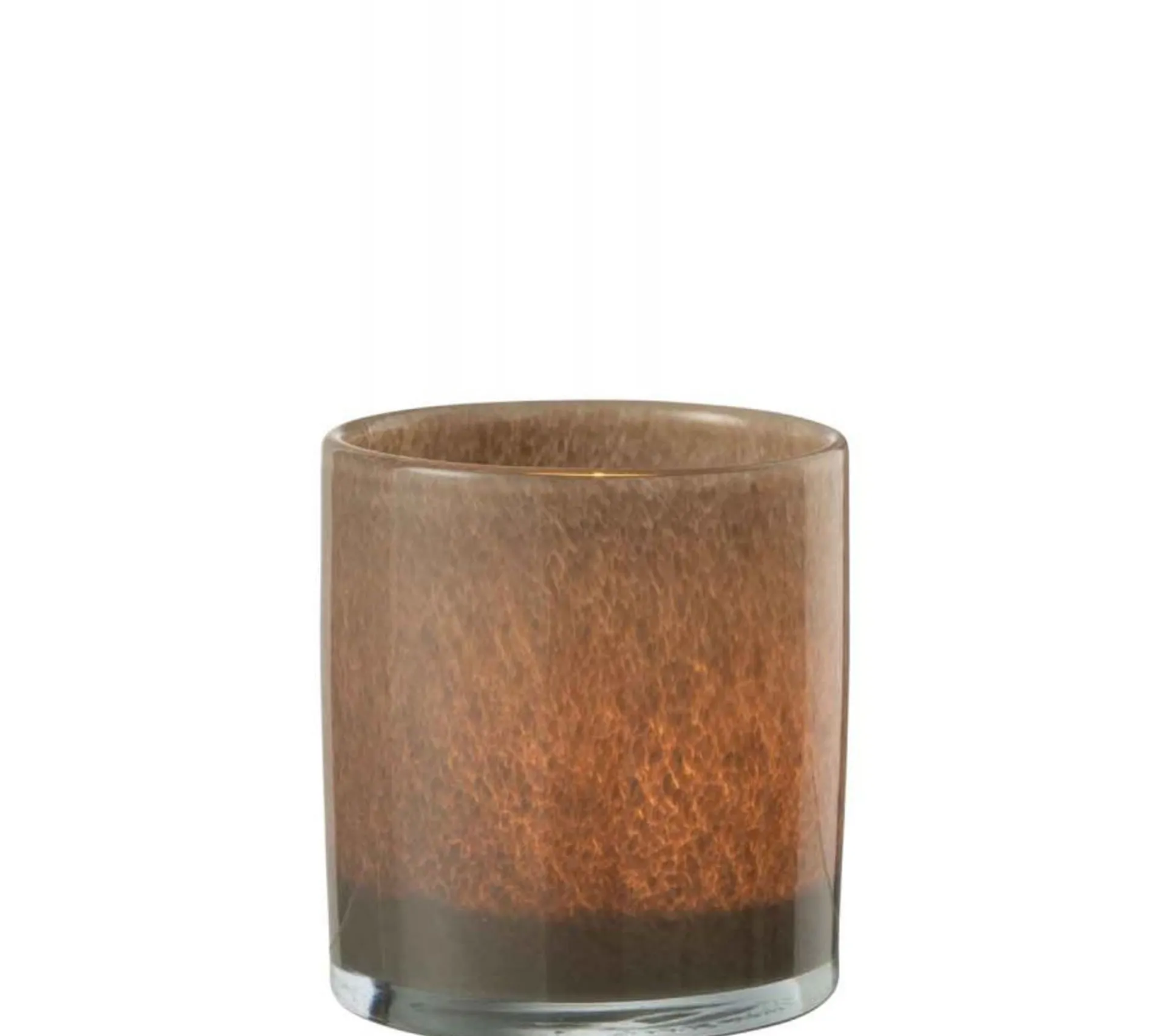 Shop * Photophore Design En Verre "Jade" 12Cm Marron