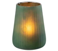 Cheap * Photophore Design En Verre "Rayan" 22Cm Vert