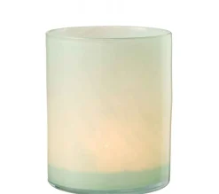 Outlet * Photophore Design En Verre "Jade" 18Cm Vert Clair