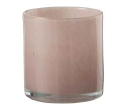 Flash Sale * Photophore Design En Verre "Jade" 12Cm Rose