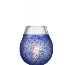 Cheap * Photophore Design En Verre "Santorini" 25Cm Bleu
