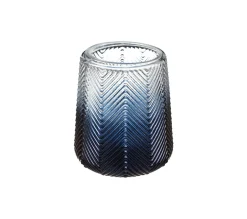 Hot * Photophore Design En Verre "Shade" 13Cm Bleu