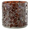Best * Photophore Design En Verre "Ido" 16Cm Marron