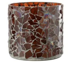 Best * Photophore Design En Verre "Ido" 16Cm Marron