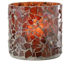 Best * Photophore Design En Verre "Ido" 16Cm Marron