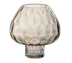 Shop * Photophore Design En Verre "Ambre" 20Cm Marron