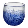 Hot * Photophore Design En Verre "Santorini" 10Cm Bleu