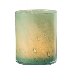 Fashion * Photophore Design En Verre "Jade" 18Cm Vert