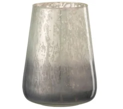 Discount * Photophore Design En Verre "Milky" 23Cm Gris