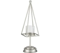 Online * Photophore Design Metal "Pyramide" 40Cm Argent