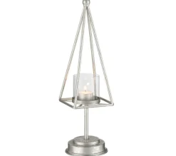 Online * Photophore Design Metal "Pyramide" 40Cm Argent