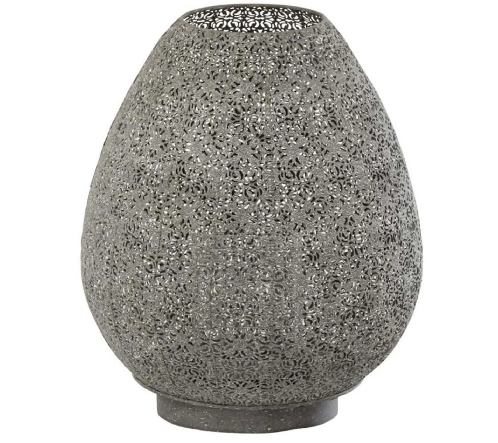 Fashion * Photophore Design "Oeuf Oriental" 44Cm Gris