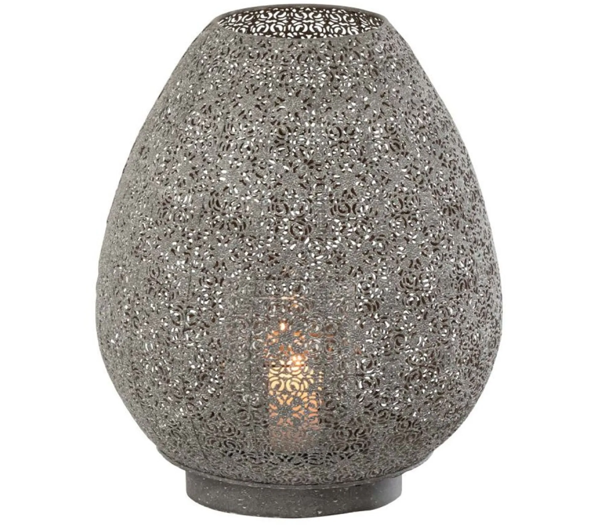 Fashion * Photophore Design "Oeuf Oriental" 44Cm Gris