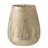 Best * Photophore Design Rond "Feuilles" 31Cm Argent