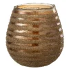 Cheap * Photophore Design "Safari Lignes" 18Cm Marron