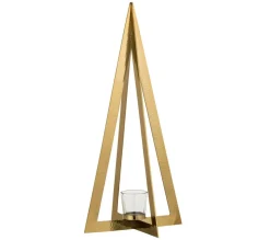 Online * Photophore En Metal Design "Arbre" 58Cm Or