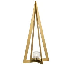 Online * Photophore En Metal Design "Arbre" 58Cm Or