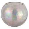 Cheap * Photophore En Verre "Boule Craquelee" 20Cm Mauve
