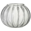 Best * Photophore En Verre "Boule" 23Cm Argent