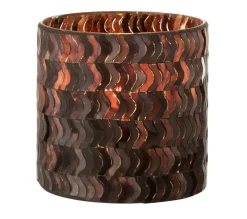 Online * Photophore En Verre Design "Tazu" 15Cm Gris