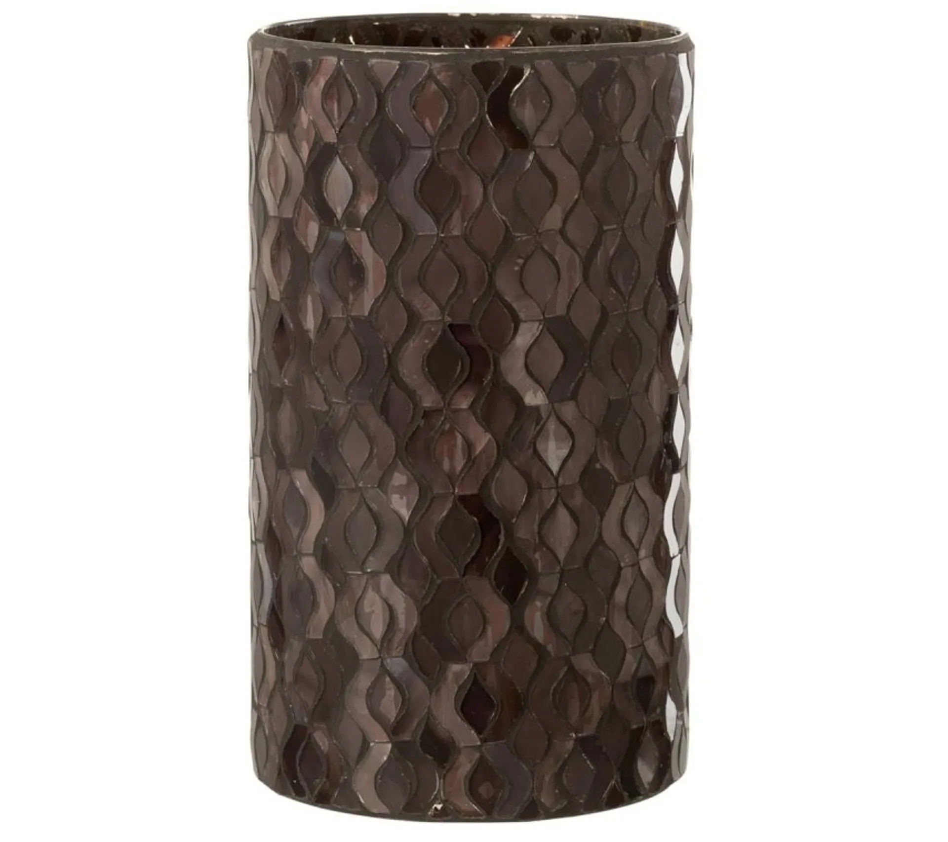 Hot * Photophore En Verre Design "Tazu" 22Cm Gris