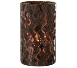 Hot * Photophore En Verre Design "Tazu" 22Cm Gris