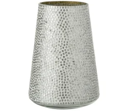 Cheap * Photophore En Verre "Mosaiques Déco" 30Cm Argent