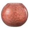 Clearance * Photophore En Verre "Nuria" 19Cm Terracotta