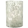 Hot * Photophore En Verre "Tache" 30Cm Gris Et Blanc