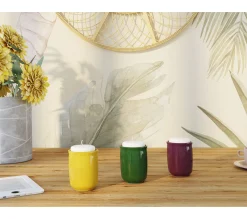 Clearance * Photophore H9 Cm Lino Jaune