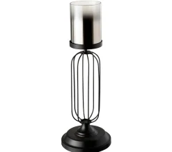 Fashion * Photophore Lanterne Sur Pied "Broda" 50Cm Noir