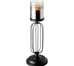 Fashion * Photophore Lanterne Sur Pied "Broda" 50Cm Noir