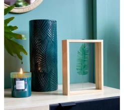 Sale * Photophore Mural D25 Cm Tropical Noir / Dore