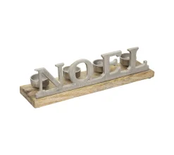 Discount * Photophore Noël 4 Bougies "Marron Glace" 37Cm Gris