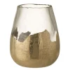 Outlet * Photophore Rond En Verre "Zoe" 31Cm Transparent