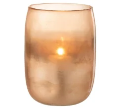 Online * Photophore Rond Vintage "Apricot" 20Cm Or