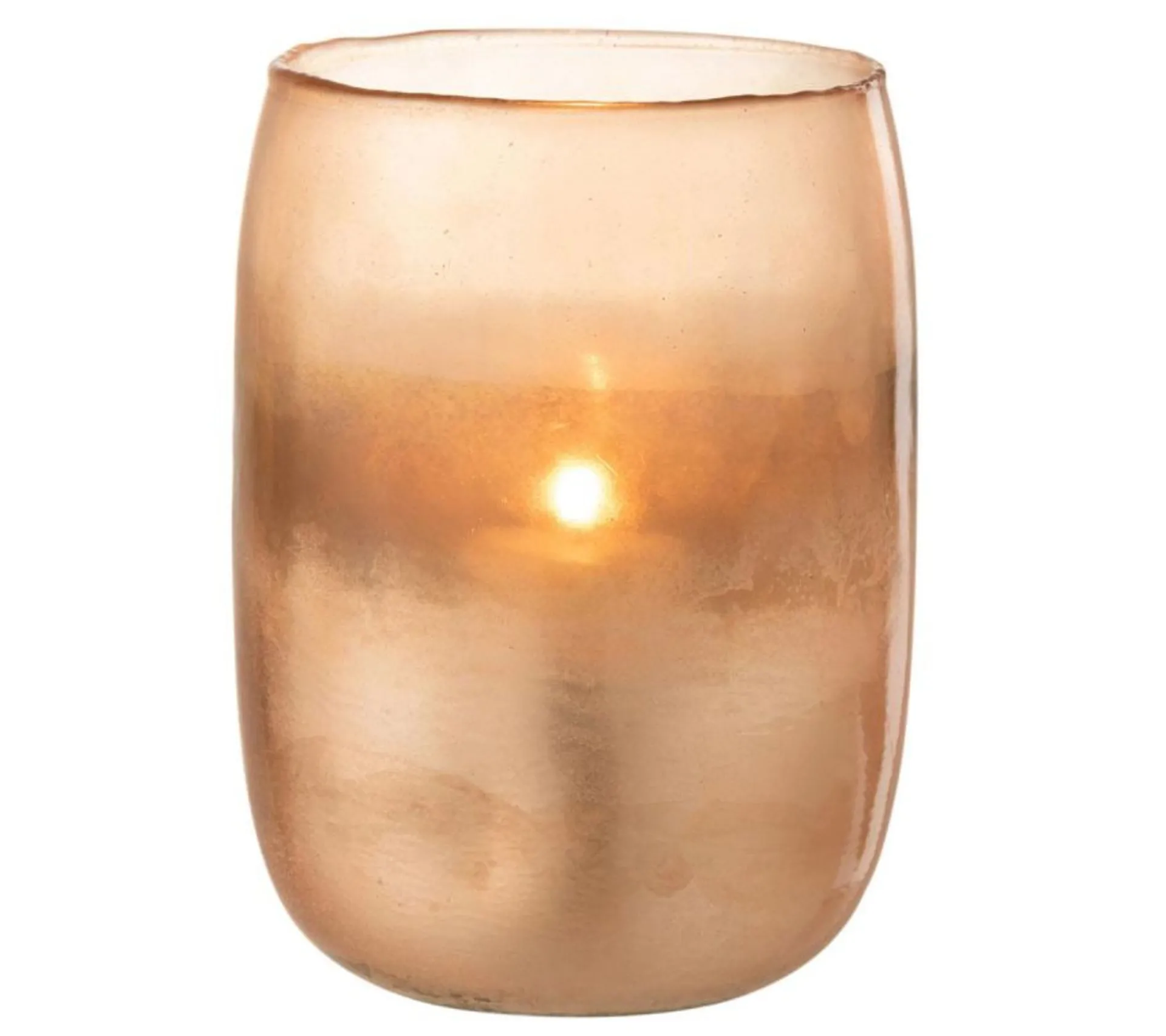 Online * Photophore Rond Vintage "Apricot" 20Cm Or