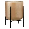 Store * Photophore Sur Pied Déco "Astor" 22Cm Ambre