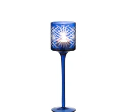 Cheap * Photophore Sur Pied Déco "Santorini" 25Cm Bleu