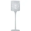New * Photophore Sur Pied Déco "Santorini" 30Cm Blanc