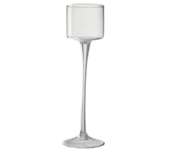 Cheap * Photophore Sur Pied "Verre" 33Cm Transparent