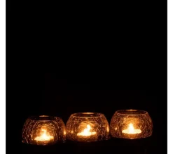 Shop * Photophore Verre Craquele 