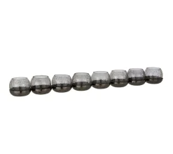 Store * Photophore Verre Craquele "8 Boules" 71Cm Noir