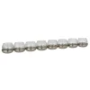 Outlet * Photophore Verre Craquele "8 Boules" 71Cm Argent