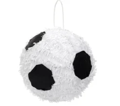 * Anniversaire Et Autres Fêtes^Pinata Déco "Ballon De Foot" 25Cm Noir Et Blanc