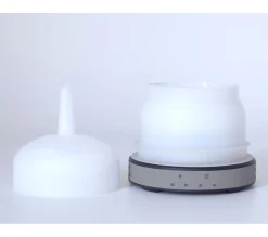 Best Sale PURLINE Diffuseur D'Aromes Par Ultrasons 12W Avec Led En Verre Blanc