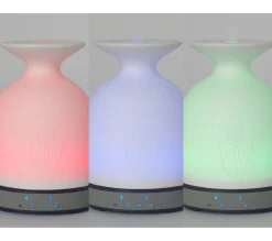 Best Sale PURLINE Diffuseur D'Aromes Par Ultrasons 12W Avec Led En Verre Blanc