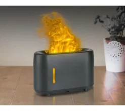 Sale PURLINE Diffuseur D'Aromes A Ultrasons Avec Effet De Flamme En Noir
